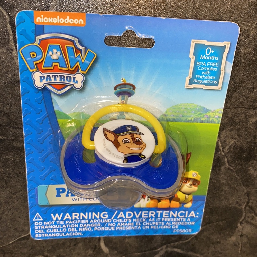 Paw 🐾 Patrol Chase Pacifier With Cover